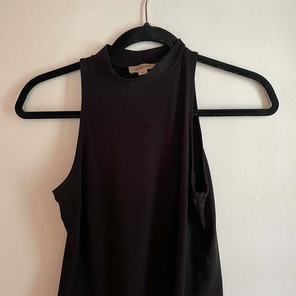 High neck black tank. Since small, smart set. - Picture 4 of 4